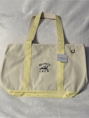 American Eagle Outfitters Peanuts Snoopy and Woodstock Crew Canvas Tote